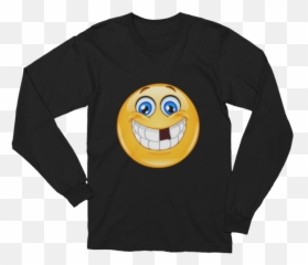 Unisex Emoji With Missing Teeth Long Sleeve - Bastion Overwatch Shirt