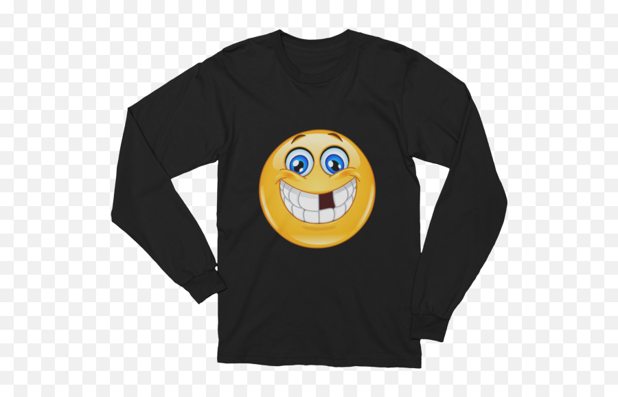 Unisex Emoji With Missing Teeth Long Sleeve T - Bastion Overwatch Shirt,Teeth Emoji