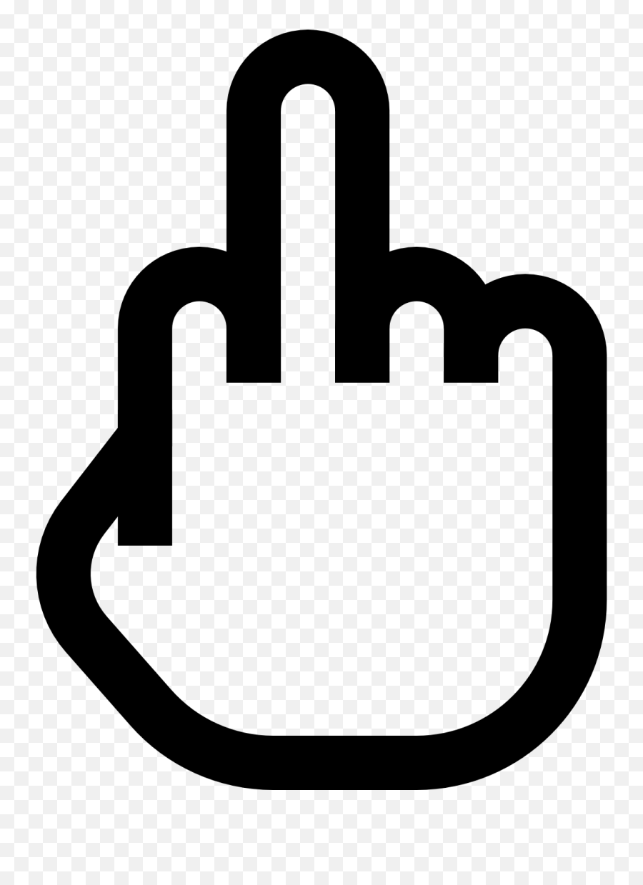 Pointing Clipart Middle Finger Hand Pointing Middle Finger - Middle Finger Icon Png Emoji,Pointed Finger Emoji