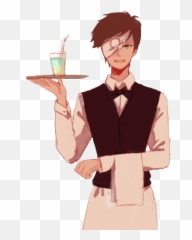 Ohm Waiter Anime Boy Ohmwrecker Ryan - Waiters Art Emoji