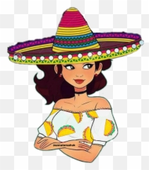 Taco Tuesday Sticker Challenge - Cartoon Girl Face Emoji