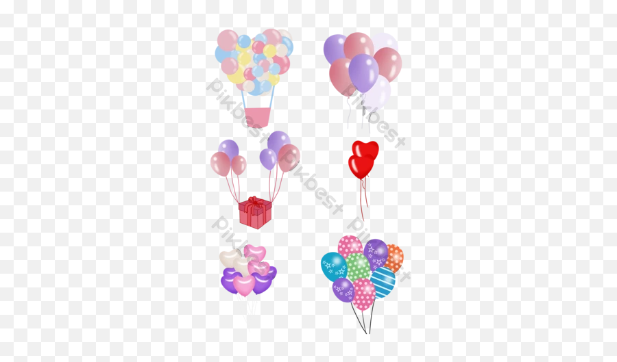 Hand Drawn Balloons Templates Free Psd U0026 Png Vector - Party Emoji,Red Balloon Emoji