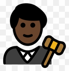Dark Skin Tone Emoji - Juge