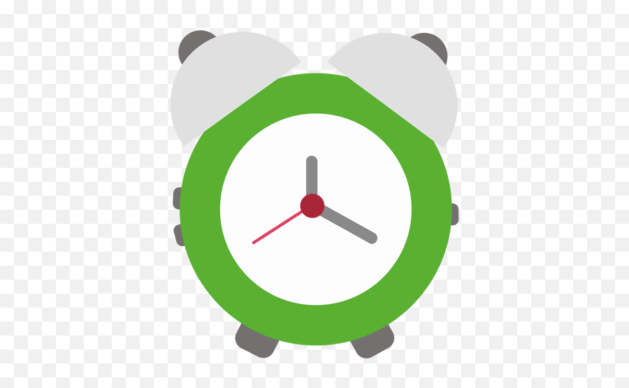 Green Flat Alarm Clock - Transparent Png U0026 Svg Vector File Alarm Clock Free Clip Art Emoji,Alarm Clock Emoji