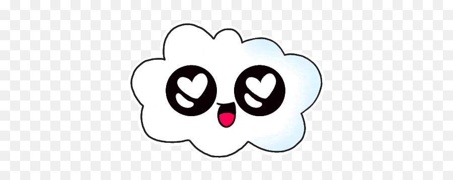 Cloud Emoji Sticker - Dot,Emoji Sticker