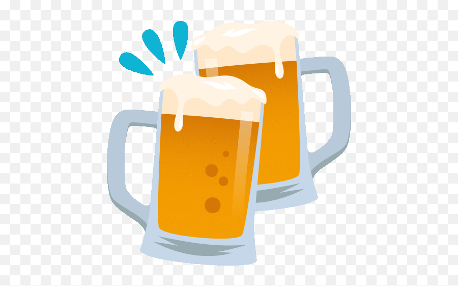 Gif - Food Emoji,Beer Cheers Emoji