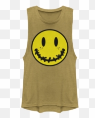 Pop Culture Womens Premium Muscle - Sleeveless Emoji,Muscle Emoticon