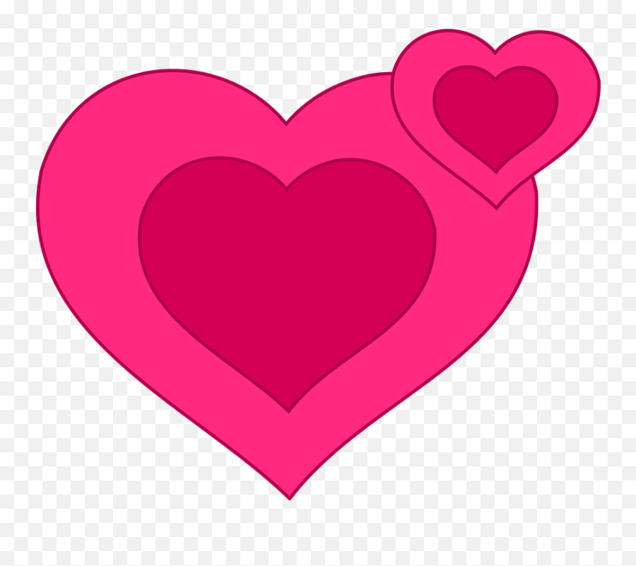 Free Affection Love Vectors - Day Pink Hearts Emoji,Two Heart Emoji