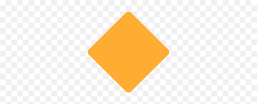Small Orange Diamond Emoji For Facebook - Orange Diamond Emoji,Small Emojis