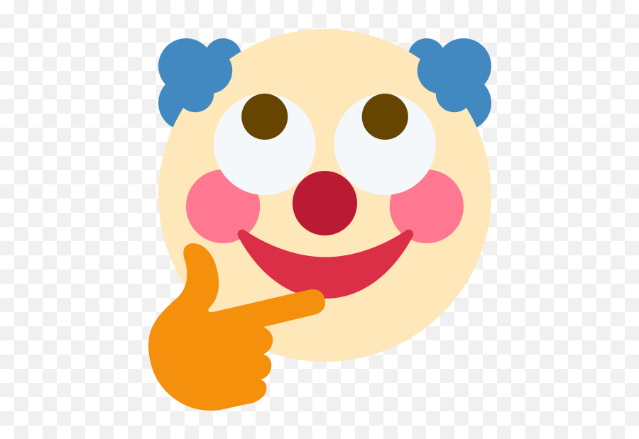 Clown Emoji Png,Emoji Looking Up