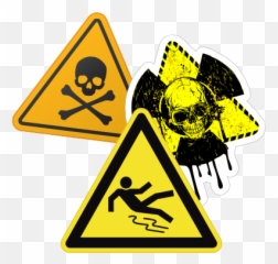 Caution Sign Stickers Car Decals - Gambar Awas Lantai Licin Emoji,Caution Emoji