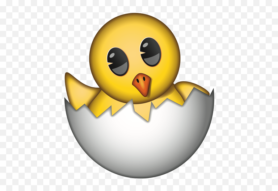 Hatching Chick - Smiley Emoji,Baby Chick Emoji