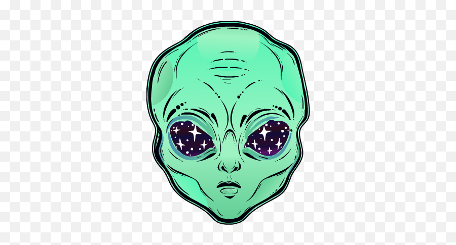 The Best Messages Stickers For Ios10 - Starry Eyed Extraterrestrial Emoji,Ios 10 Emoji Stickers