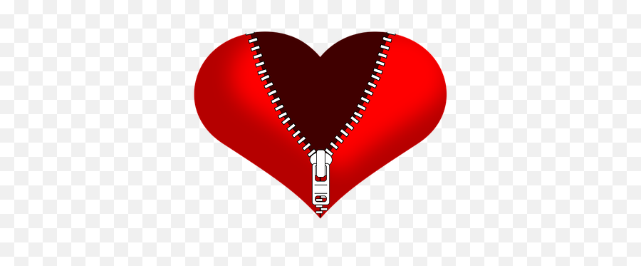 Heart Heart With Zipper Zipper Broken Heart Divided Heart - Heart Emoji,Birthday Emoticons