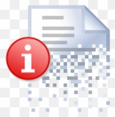 Icon Delete With Red Info Symbol - Emoji