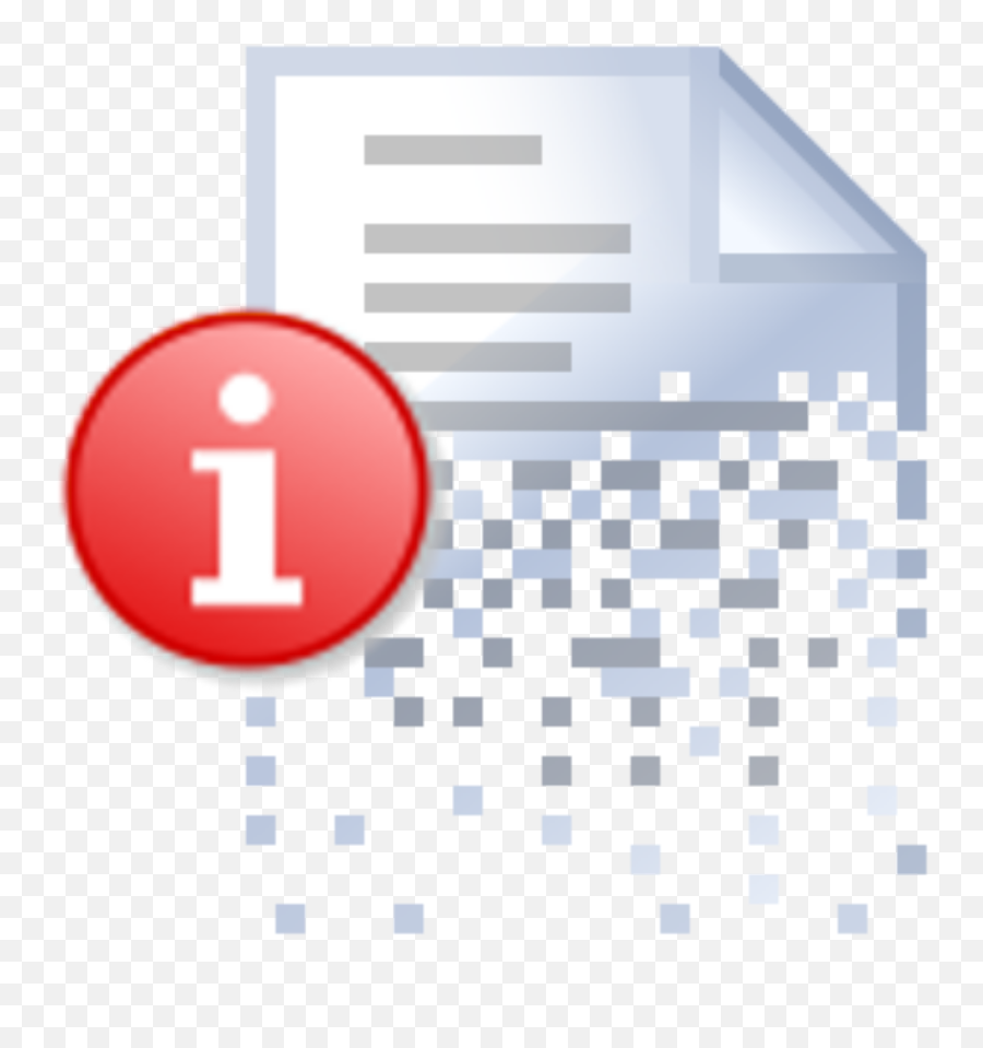 Icon Delete With Red Info Symbol - Delete Info Emoji,Verified Emoji Download