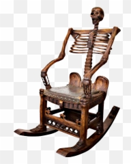 Rockingchair Halloween Creepy Freetoedit - Skeleton Rocking Chair Emoji,Rocking Chair Emoji