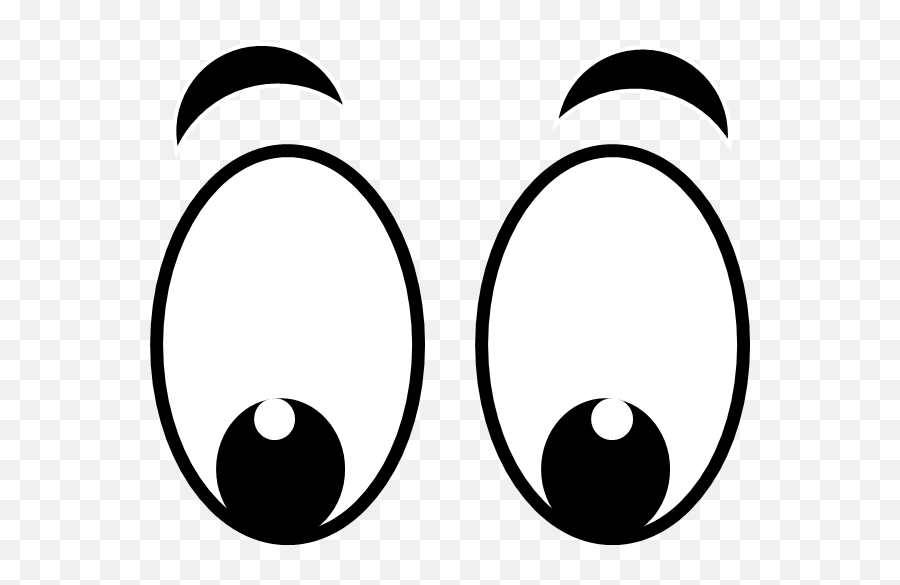 happy eyes clipart black and white