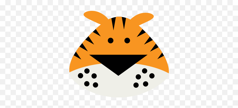 Cute Tiger Face Clipart - Cute Lion Head Clip Art Emoji,Tiger Face Emoji