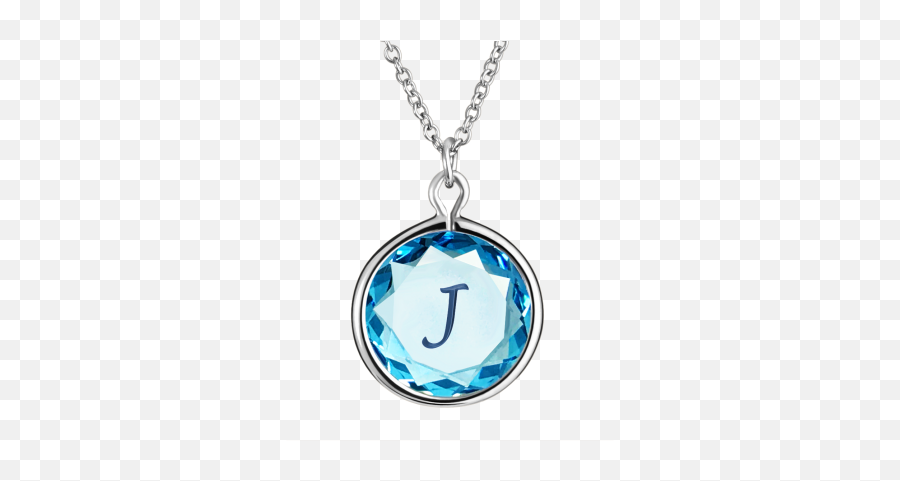 Initial J Pendant In Swarovski Crystal - Necklace Emoji,Anchor Emoticon