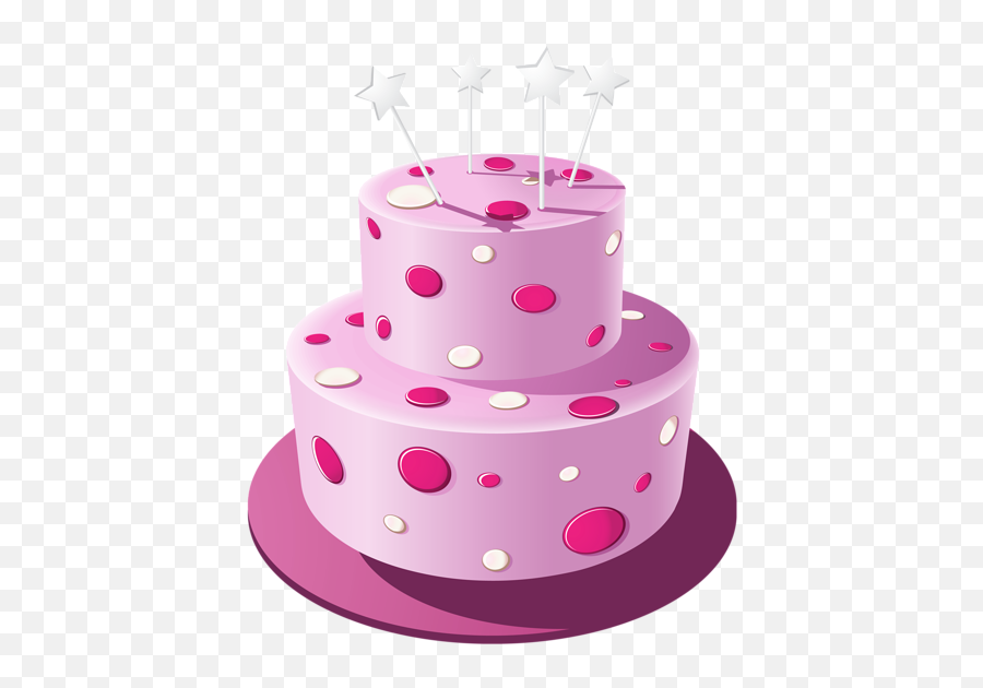 Happy Birthday Clip Art - Pink Birthday Cake Clip Art Emoji,Pink Emoji Cake