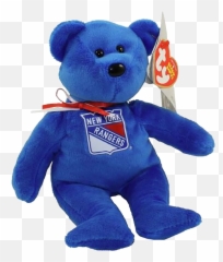 Ty New York Rangers Nhl Beanie Babies Teddy Bear - Ty Bears Beanie Babies Nhl Emoji,Teddy Bear Emoji
