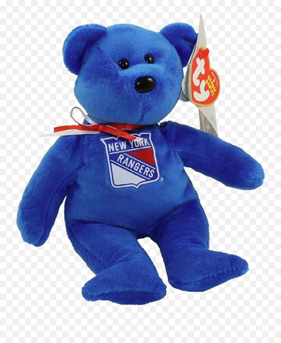 Ty New York Rangers Nhl Beanie Babies Teddy Bear - Ty Bears Beanie Babies Nhl Emoji,Teddy Bear Emoji