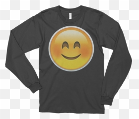 Smiling Black And Yellow T Shirt Emoji