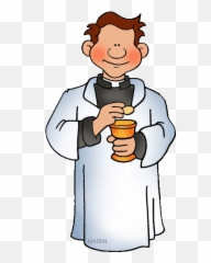 Roman Catholic Priests Clipart - Clip Art Library Holy Mass Clip Art Emoji,Catholic Emoji