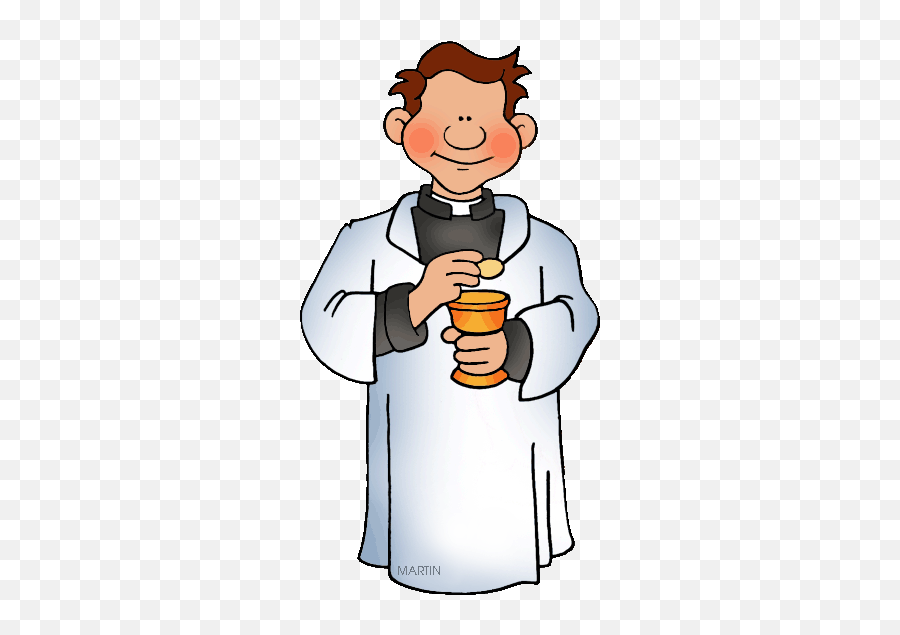 Roman Catholic Priests Clipart - Clip Art Library Holy Mass Clip Art Emoji,Catholic Emoji