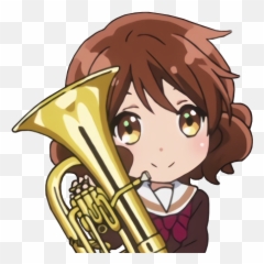 Punk Trash - Cartoon Euphonium Emoji,Trombone Emoji