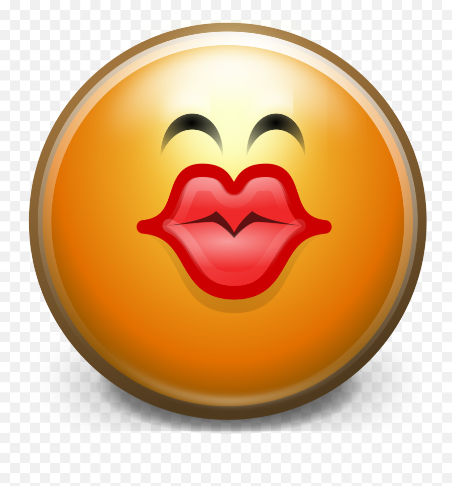 Filegnome3 - Kisssvg Wikimedia Commons Gnome Emote Icon Kiss Emoji,Kisses Emoticon Text