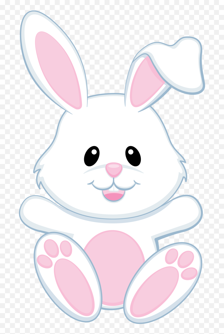 Transparent Background Pink Bunny Clipart - Transparent Background Easter Bunny Clipart Emoji,Bunny Ear Emoji