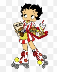 Waiter Clipart Gif - Car Hop Betty Boop Emoji