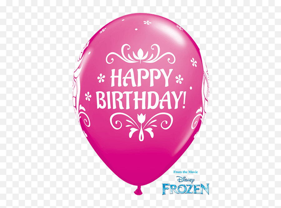 10 X 11 Disney Frozen Happy Birthday Assorted Qualatex - Balloon Emoji,Emoji Party Balloons