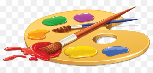 Palette Painting Brush Clip Art - Png Emoji