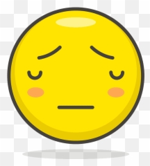 Pensive face emoji clipart Free download transparent PNG - Happy Smiley