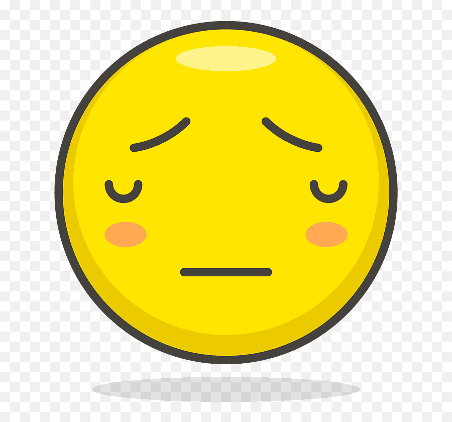 Pensive Face Emoji Clipart Free Download Transparent Png - Happy Smiley,Sleepy Face Emoji