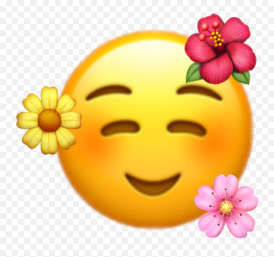The Most Edited - Happy Emoji,Flower Girl Emoticon