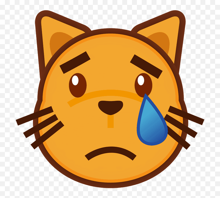 Gato Llorando Clipart Dibujos Animados Descargar Gratis - Clip Art Cat Crying Emoji,Emoji Llorando