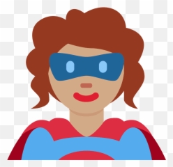 Woman Superhero Emoji Clipart - Superhrdinka Png,Superwoman Emoji