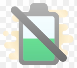 No Battery Icon - Vertical Emoji