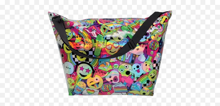 Emoji Party Holographic Weekender Bag - Messenger Bag,Emoji Party
