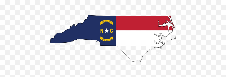 North Carolina Flag State Sticker - Transparent North Carolina Flag Png Emoji,South Carolina Flag Emoji