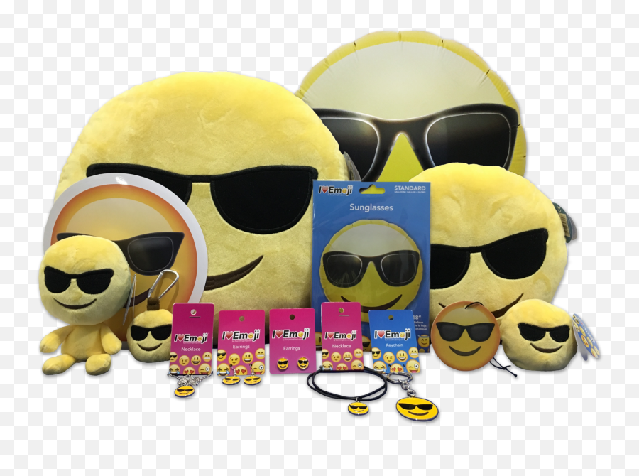 Emoji Yellow Sunglasses Bundle,Rope Emoji