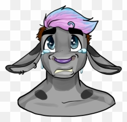 Hella Sad - Cartoon Emoji,Donkey Emoticon