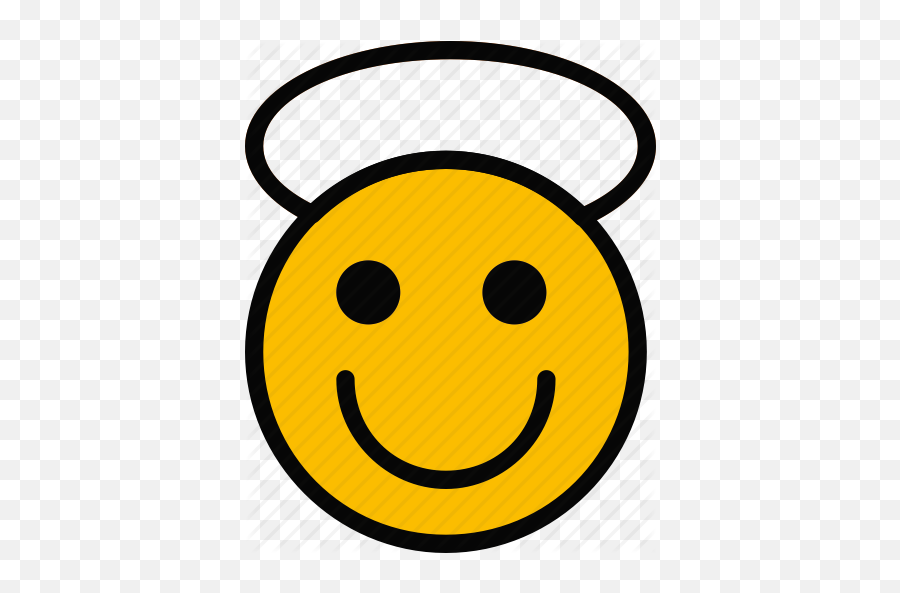 Angel Emoji Emoticon Face Icon - Smiley,Angel And Money Emoji
