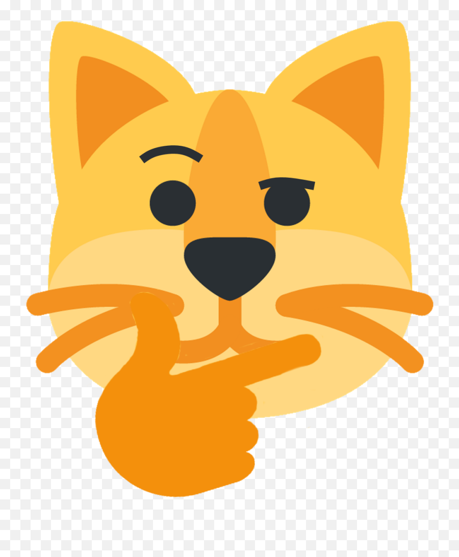 I Found Out I Enjoy Photoshopping - Twemoji Cat,Thinking Emojis Discord