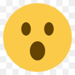 Download Shocked Gasp Realize Oh Emoji Emoticon Face - Open Mouth Emoji Png,Shocked Emoticon