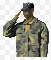 Soldier Saluting Salute - Saluting Soldier Clipart Emoji,Salute Emoji